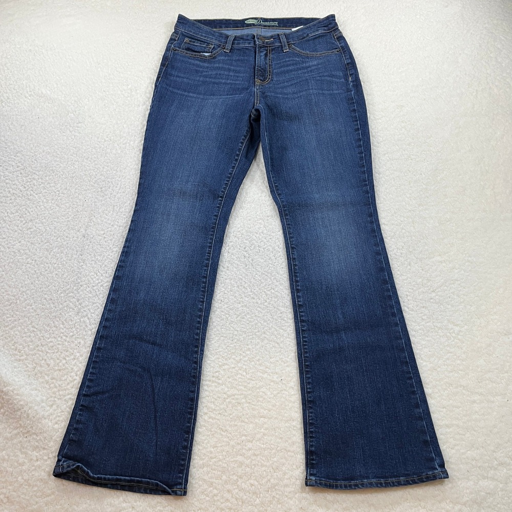 Old Navy Jeans Womens 8 Blue The‎ Dreamer Bootcut Blue Reeds Stretch Denim